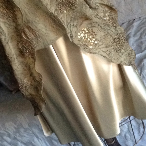 Silk print Cocktail dress - Picture 5 of 5